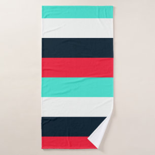 Mixed Colour Striped Bath Towel – Soft & Stylish