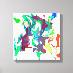 Mixed colours canvas print