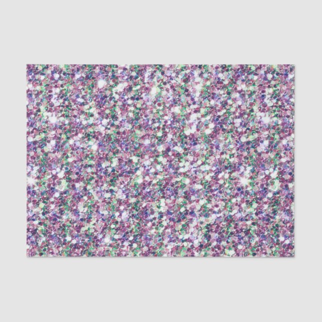 Mixed Colours Glitter Texture Tissue Paper (Front)