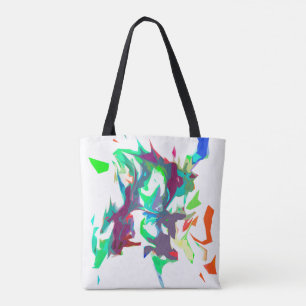 Mixed colours tote bag