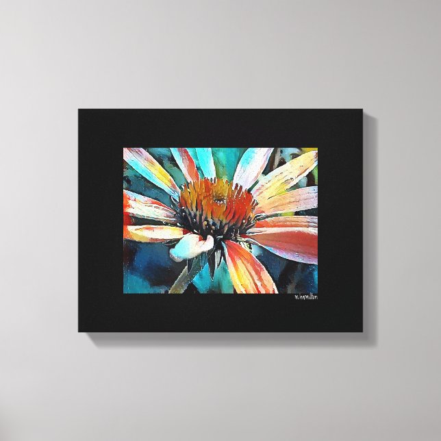 Mixed Digital Media Black Wrapped Canvas Art (Front)