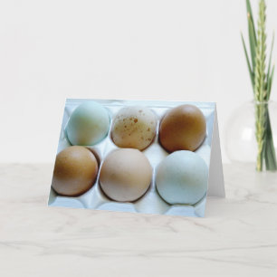 Mixed Eggs in a Carton Card