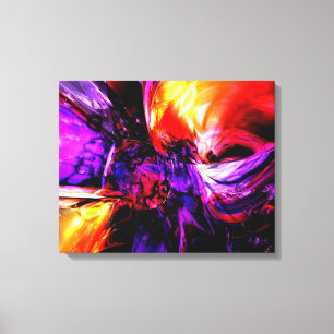 Mixed Feelings Abstract Canvas Print