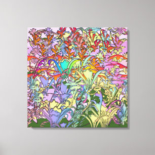 Mixed Flowers Canvas Print