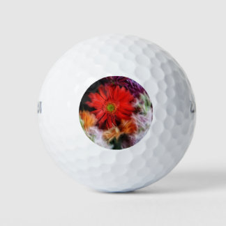 Mixed Flowers Golf Balls