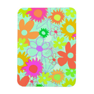 Mixed Flowers Magnet
