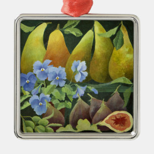 Mixed fruit 2013 metal ornament