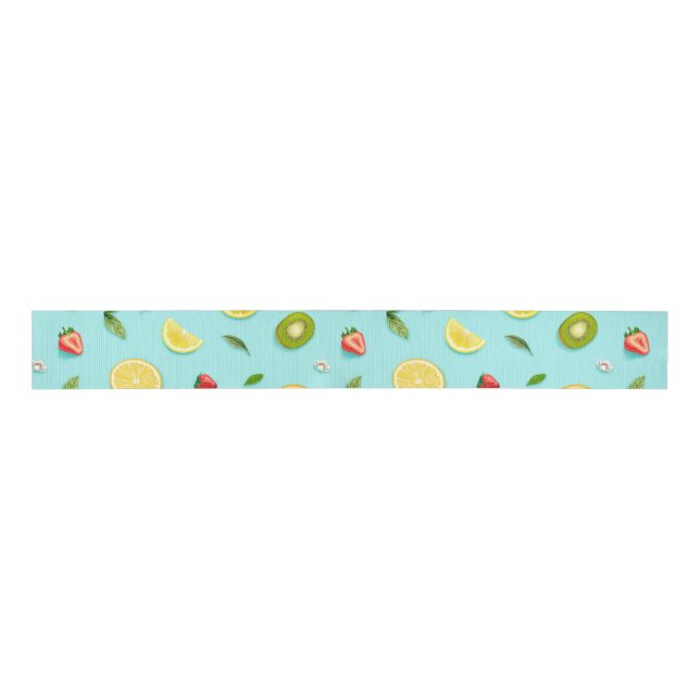 Mixed Fruit Grosgrain Ribbon (Front)