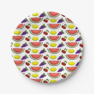 Mixed Fruit Paper Plates