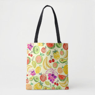 Mixed fruit tote bag