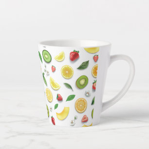 Mixed Fruits 4 Latte Mug