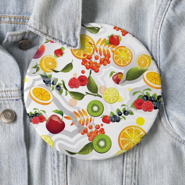 Mixed Fruits 5 6 Inch Round Button (In Situ)