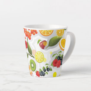 Mixed Fruits 5 Latte Mug