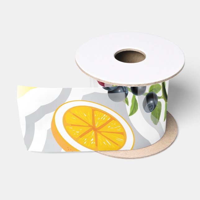 Mixed Fruits 5 Satin Ribbon (Spool)