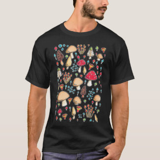 Mixed Fungi Pattern T-Shirt