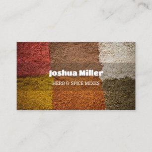 Mixed Herbs Spices Business Card