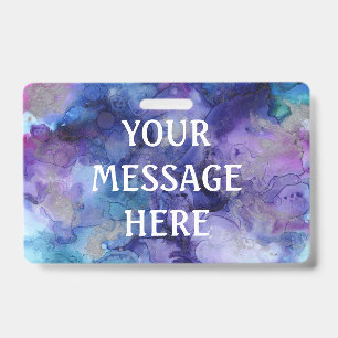 Mixed ink background - Customize your own   Badge