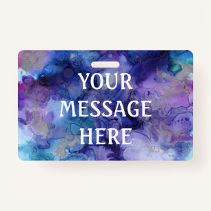 Mixed ink background - Customize your own Badge