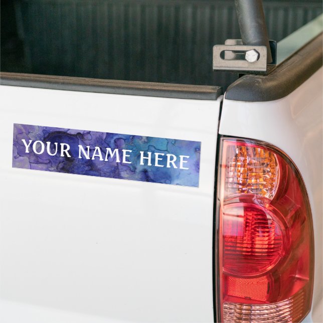 Mixed ink background - Customize your own    Bumper Sticker (On Truck)