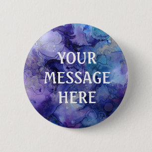 Mixed ink background - Customize your own Pinback  2 Inch Round Button