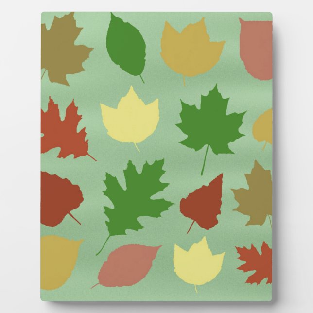 Mixed Leaves Plaque (Front)