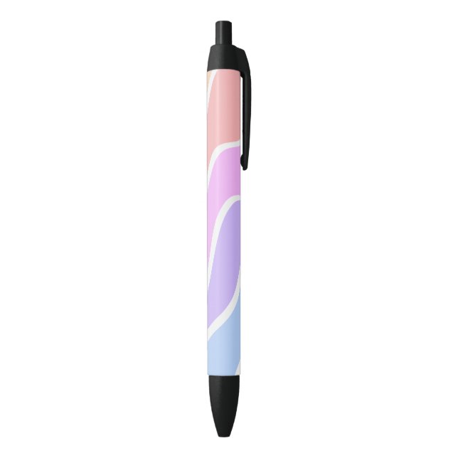 Mixed Light Color Gradient  Black Ink Pen (Bottom (Vertical))