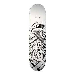 Mixed Maoristyle tribal design skateboarddeck Skateboard