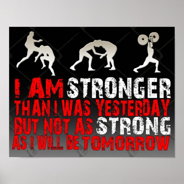 MIXED MARTIAL ART / BJJ / Poster "Stronger" de la  (Devant)