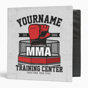 Mixed Martial Arts ADD NAME MMA Fight Training Binder