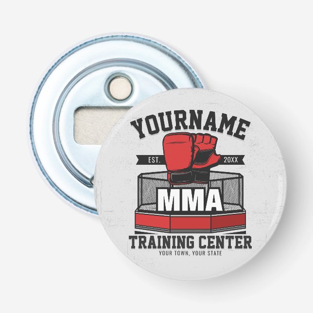 Mixed Martial Arts ADD NAME MMA Fight Training Bottle Opener (Front)