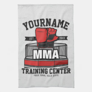 Mixed Martial Arts ADD NAME MMA Fight Training Kitchen Towel