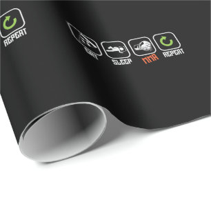 Mixed martial arts "Eat, Sleep, MMA, Repeat" Wrapping Paper