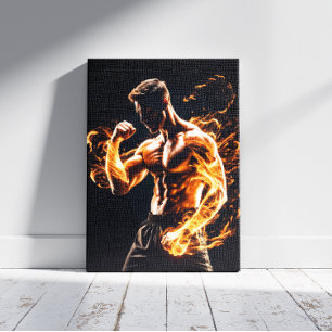 Mixed Martial Arts Fighter Canvas Print