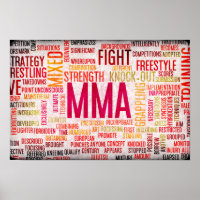 Mixed Martial Arts or MMA as a Grunge Concept