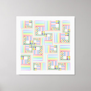 Mixed Maze Canvas Print