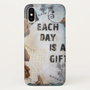 Mixed Media Art Quote Each Day Is A Gift Case-Mate iPhone Case