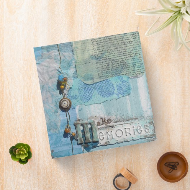 Mixed Media Art Typography Make Memories Binder (In Situ)