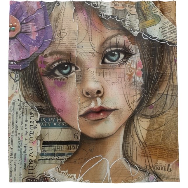 Mixed Media Collage Portrait Art (1) (Front)