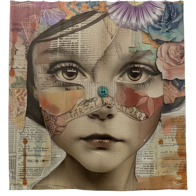 Mixed Media Collage Portrait Art (10) (Front)