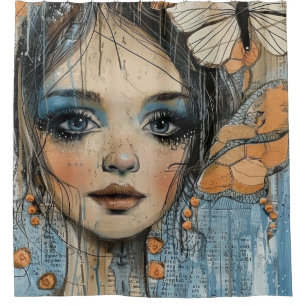 Mixed Media Collage Portrait Art (12)