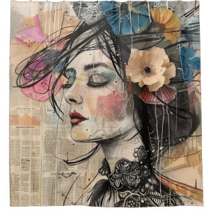 Mixed Media Collage Portrait Art (2)