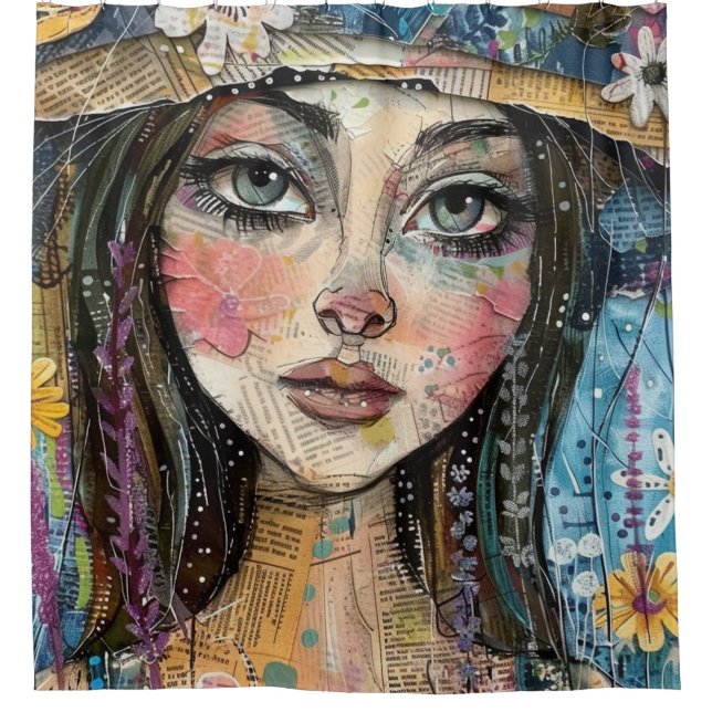 Mixed Media Collage Portrait Art (3) (Front)