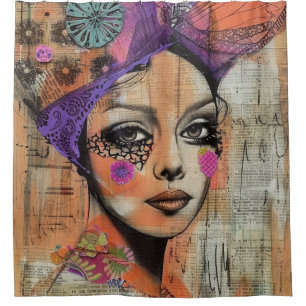 Mixed Media Collage Portrait Art (5)