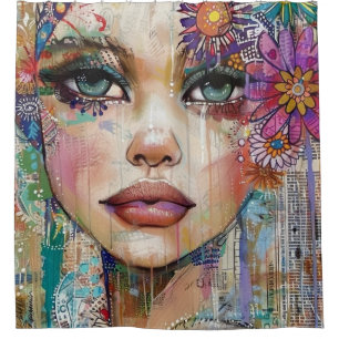 Mixed Media Collage Portrait Art (6)