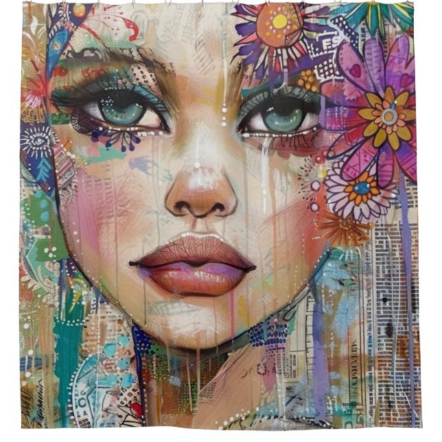 Mixed Media Collage Portrait Art (6) (Front)