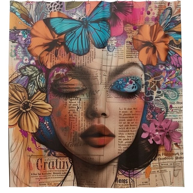 Mixed Media Collage Portrait Art (7) (Front)