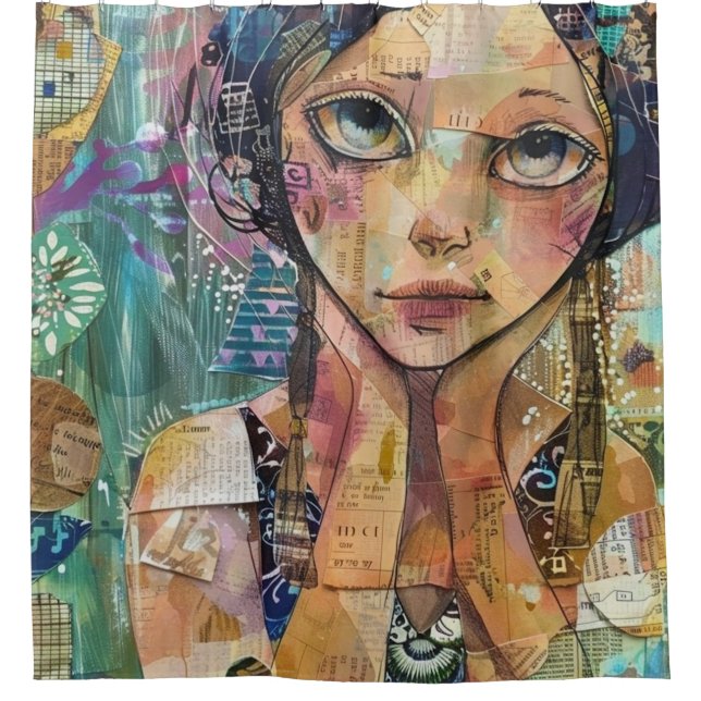 Mixed Media Collage Portrait Art (8) (Front)