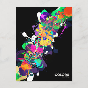 Mixed Media Colours 1 Postcard
