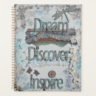 Mixed Media Dream Discover Inspire Typography Planner