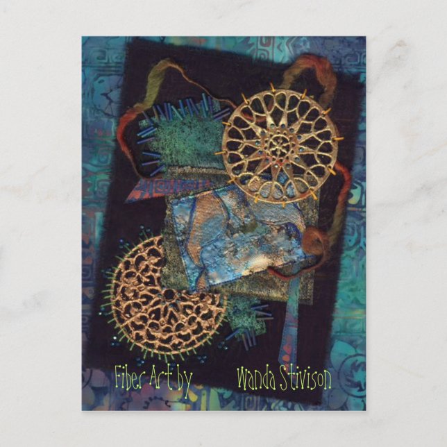 Mixed Media Fibre Art Postcard (Front)